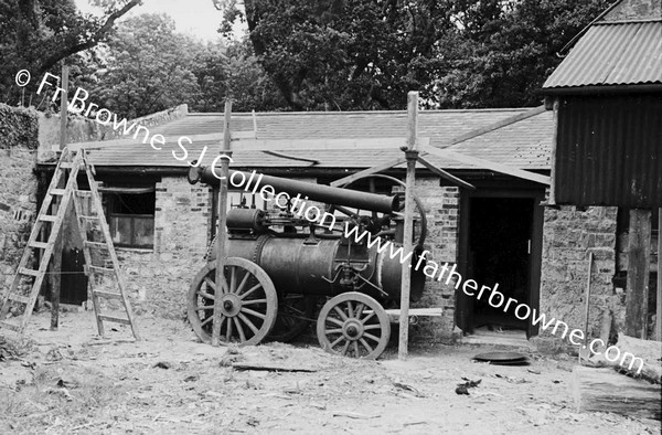 STEAM ENGINE BEING INSTALLED